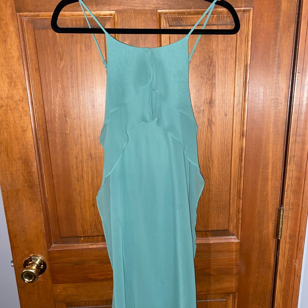 Green sheer dress